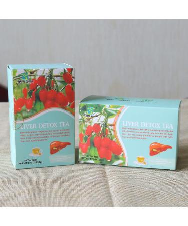 Liver Detox Tea - Cleanse for Fatty & Alcoholic Liver - 20 Tea Bags - International Shipping - Buy Online on GoSupps.com