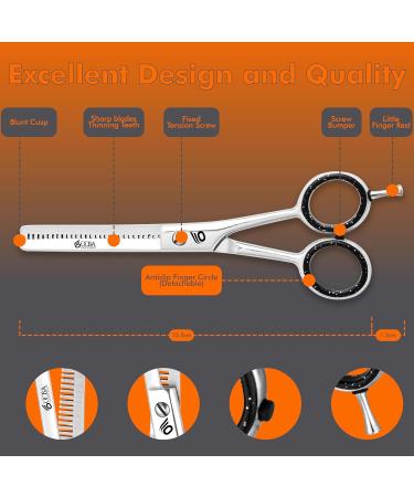 OCBA 6-Inch Professional Hairdressing Scissors Stainless Steel Salon Shears for Thinning & Styling - Buy Online on GoSupps.com