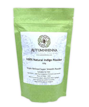 100% Organic Natural Indigo Powder for Hair Dyeing - 100gm