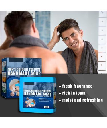 Cool Men's Natural Soap - Pure Oil Oil Control Refreshing Facial & Body Wash - Leavi VJF138 - Buy Online on GoSupps.com