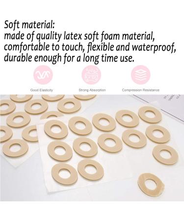 FootSiHome 120 Foam Pads - Chicken Eye Protectors Cornea Pads & Toe Pain Relief Pillows in Beige - Ideal for Comfort & Support - Buy Online on GoSupps.com