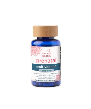 Mommy's Bliss Prenatal Multivitamin + Probiotics 45 Capsules