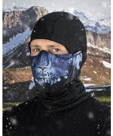 ZANheadgear Unisex Modi-Face Neoprene Mask - Midnight Skull Design | Multicolor One Size | International Shipping Available - Buy Online on GoSupps.com