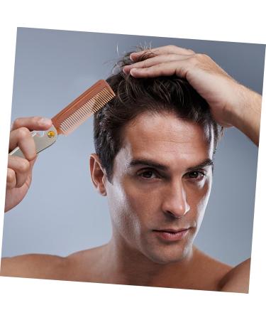 Fomiyes Foldable Travel Beards & Mustache Comb with Bottle Opener - Stainless Steel Portable Hair Cutting Brush - Buy Online on GoSupps.com