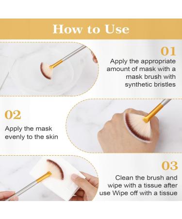 6Pcs Fan Mask Brushes Soft Facial Applicator Brushes Makeup Brushes Cosmetic Tools for Esthetician Mask Mud Cream Supplies(17.5 x 6.5cm) - Buy Online on GoSupps.com