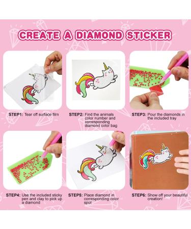 TOY Life Diamond Painting Kits for Kids - 26pcs Mosaic Sticker Art Set for Beginners | Gem Sticker Craft Kit for Girls 6-12 | Diamond Dots Art Supplies - Buy Online on GoSupps.com
