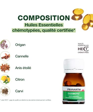 Pranar m - AROMAFORCE OLEOBIOTIC - Sant des voies respiratoires - Huiles Essentielles 100% pures et int grales - 15 capsules - Buy Online on GoSupps.com