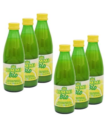 Limmi Limmi Pack of 6 Pure Organic Lemon Juice - 250ml Bottle