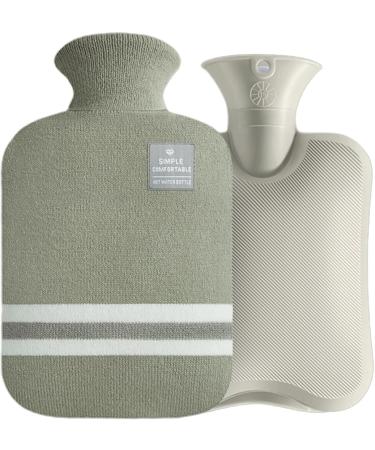 1L Heat Bottle with Soft Cover - Hot & Cold Compress for Pain Relief | Ideal Winter Hand & Foot Warmers - Buy Online on GoSupps.com