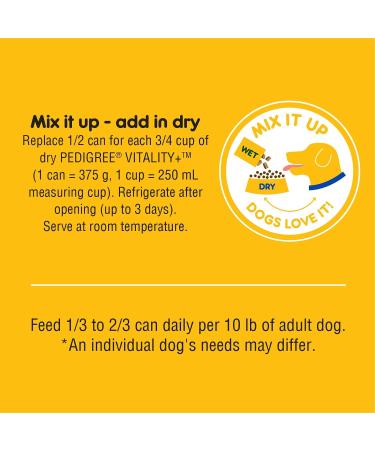 PEDIGREE CHOPPED Adult Wet Dog Food Ground Dinner Chicken 375g Can (12 Pack) Chicken 375 g (Pack of 12) - Buy Online on GoSupps.com
