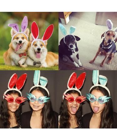 Candygirl 6pcs Fluffy Bunny Ear Headbands for Women and Girls - Easter Costume Rabbit Ear Headband Set for Kids and Adults in 6 Colors - Buy Online on GoSupps.com