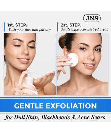 Natural Glycolic Acid Peel Pads for Acne, Dark Spots & Wrinkles - Made in USA | Exfoliating AHA Face Peel - Buy Online on GoSupps.com