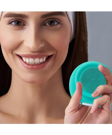 Face Brush Cleanser - Electric Facial Brush Gentle Silicone Face Wash Brush | Waterproof Face Brush Cleanser for Daily Facial Cleansing Holidays Anniversaries Family & Friends Green - Buy Online on GoSupps.com