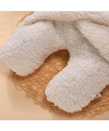 Yinuoday Baby Hooded Swaddle Blanket | Fleece Sleeping Bag for Newborn Boys and Girls - White - Buy Online on GoSupps.com