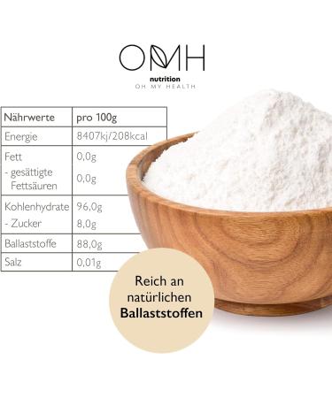 Inulin Powder Prebiotics Fiber 900g | Vegan Chicory Root | Grown in Europe - Boost Gut Health & Digestive Wellness - Buy Online on GoSupps.com
