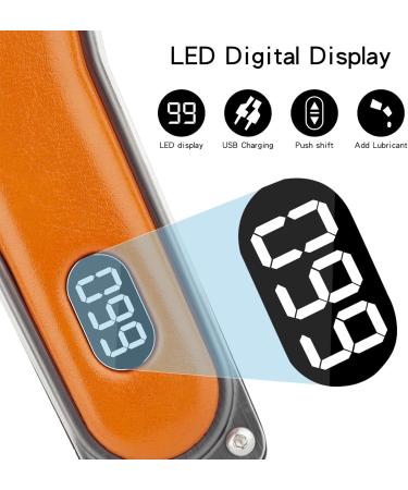 Hair Clippers Hair Cutting Tool Professional Men's Hair Clipper USB Rechargeable Electric Hair Clipper With LED Display Leather Lectric Razor - Buy Online on GoSupps.com