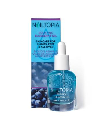 Nailtopia Blueberry Cuticle Oil - Revitalizing Nail Growth & Hydration | Bio-Sourced Nail Care - 0.41 oz - International Shipping Available - Buy Online on GoSupps.com