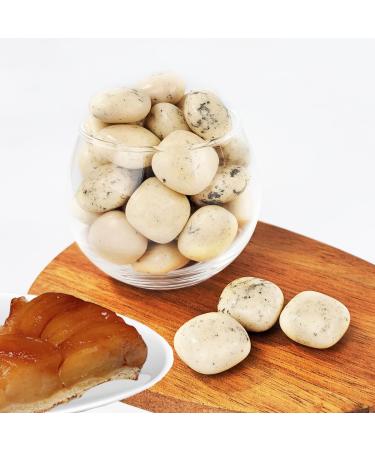 Sugared almonds Tarte tatin coated with chocolate 1 kg white speckled - cheap quality - about 290 dragees - Handmade in France …