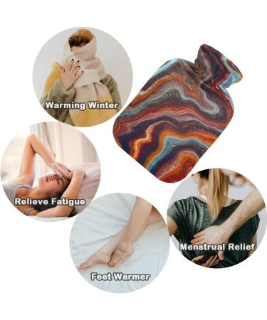 Naanle Vintage Marble Hot Water Bottle - 1L for Back Pain Relief Hand/Foot Warmer & Neck Therapy - International Shipping - Buy Online on GoSupps.com