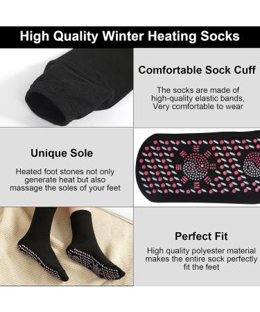 Self-Heating Socks - 6 Pairs of Tourmaline Warm Socks for Men & Women | Best Winter Outdoor Skiing Comfort - Buy Online on GoSupps.com