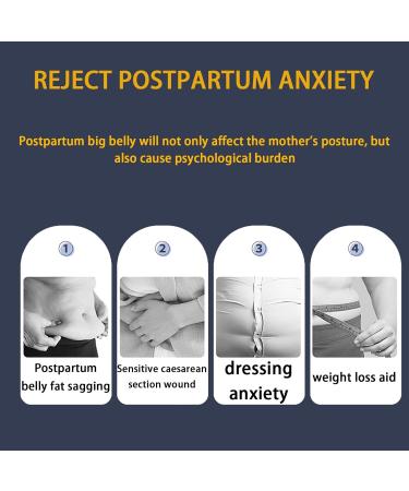 Lekeplus 3-in-1 Postpartum Belly Band Wrap - C-Section Recovery Belt for Postnatal Shapewear - Black XL - Buy Online on GoSupps.com