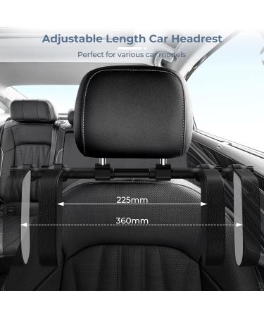 Yoocaa Car Headrest Pillow - Adjustable U Shaped Neck Support for Car Seat - Black - Kids & Adults - Buy Online on GoSupps.com