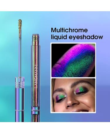 Multichrome Metallic Liquid Glitter Eyeshadow Set - 3 Colors | Long Lasting & Quick Drying | High Holographic Sparkle | Women's Makeup Kit - Buy Online on GoSupps.com