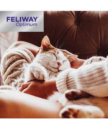 FELIWAY Optimum 30 Day Starter Kit - Calms Cats Better Than Ever - Helps with More Signs of Cat Stress in More Situations (incl. FELIWAY Cat Diffuser LMH19 & 1 x Refill D921) - Buy Online on GoSupps.com