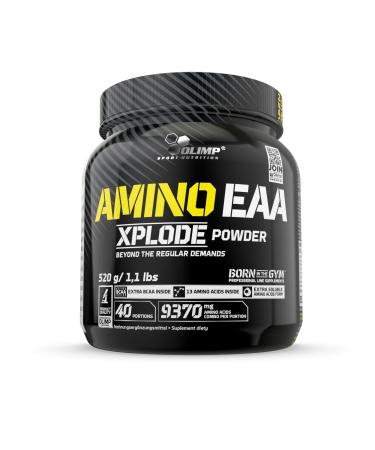 Olimp- Amino EAA Xplode Powder.Dietary supplements with exogenous amino acids enriched with branched chain amino acids (BCAA) and vitamins of the B group.Taste: Fruit Punch (520 g) - Buy Online on GoSupps.com