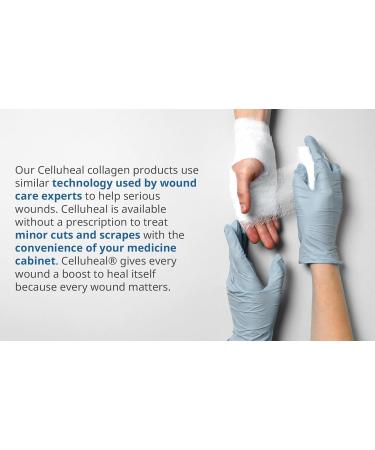 Celluheal Cellufil Collagen Particles for Advanced Wound Care - Box of 5 Vials - 100% Non-Hydrolyzed Bovine Collagen for Tissue Regeneration First Aid & Minor Bleeding - Buy Online on GoSupps.com