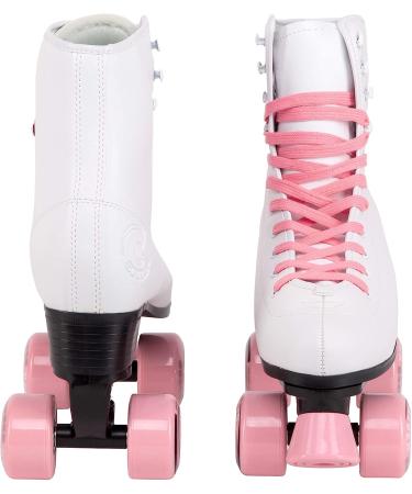 C SEVEN C7skates Quad Roller Skates | Retro Design Candy Pink Women's 7 / Youth 6 / Men's 6 - Buy Online on GoSupps.com