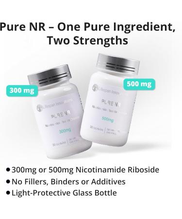 Lifespan Innovations Pure NR Nicotinamide Riboside 500mg - Single Ingredient Supplement - Supports NAD Levels Cellular Energy & Healthy Aging. No Fillers or Binders. 30 Capsules Glass Bottle 500MG - 30 Count - Buy Online on GoSupps.com