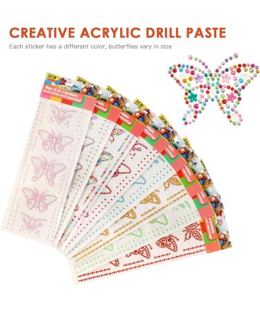 HAPINARY 8 Sets Jewel Stickers 3D Stickers Acrylic Car Bumper Butterflies Stickers Diamond Butterflies Stickers - Buy Online on GoSupps.com