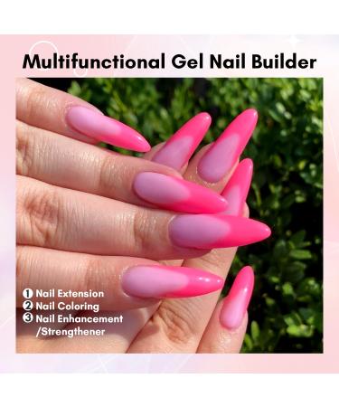 Buy Makartt Poly Nail Gel 50ml - Colorful UV Nail Extension Gel for DIY Manicure - Ideal Gift in Fondant Pink - Buy Online on GoSupps.com