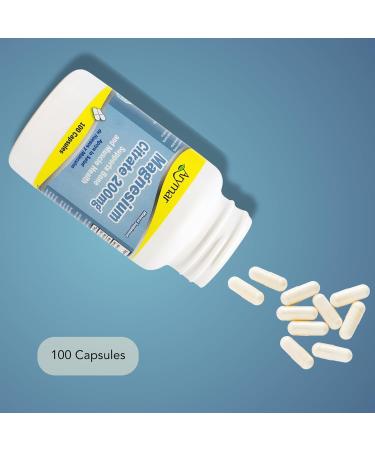 Arymar Magnesium Citrate 1250mg - High Potency Magnesium Supplement - 100 Capsules - Buy Online on GoSupps.com