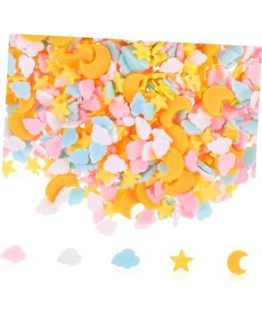 FRCOLOR Pack of 5 Nail Art DIY Nail Art Decoration Polymer Discs DIY Manicure Accessories Candy Decoration Nail Glitter Polymer Sprinkles Patch Star Polymer Clay Moon Decorations - Buy Online on GoSupps.com