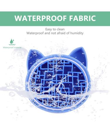 Lurrose Cat Shape Silicone Makeup Brush Cleaning Mat - 2 in 1 Brush Cleaner & Dryer Tray - Portable Cosmetic Scrubber Pad for Home & Travel (Blue - Buy Online on GoSupps.com