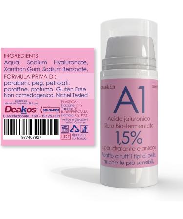  DEAKOS A1 - Jaluronic Acid - Face Cream 30 ml - Buy Online on GoSupps.com