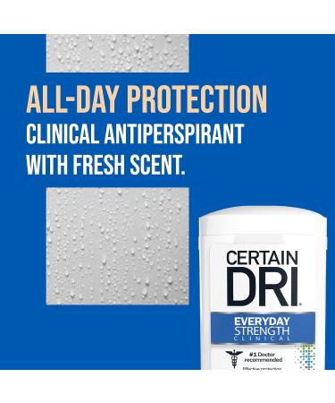 Certain Dri Everyday Strength Clinical Anti-Perspirant & Deodorant - Morning Fresh 2.6 oz (Pack of 2) | International Shipping Available - Buy Online on GoSupps.com