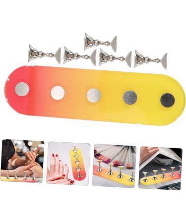 Mikinona 1 Set Nail Practice Holder Fake Nail Holder Acrylic Nail Stand Nail Art Practice Manicure Magnetic Nail Stands Shower Squeegee Decor Manicure Nail Display Plastic Cosmetic - Buy Online on GoSupps.com