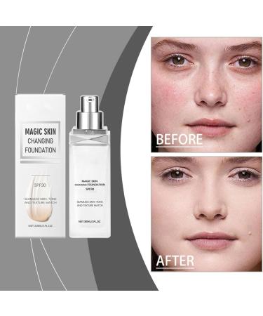 CHANGING FOUNDATION - Temperature change liquid makeup base is lightweight | Moisturizing base for a warm complexion base for long lasting liquid skin for - Buy Online on GoSupps.com