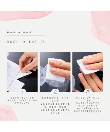 Inlaq 500 Cellettes | Lint-Free & Dust-Free Cotton Pads for Gel & Acrylic Nail Styling | Thick 8-Layer Wipes (500 Pieces) - Buy Online on GoSupps.com