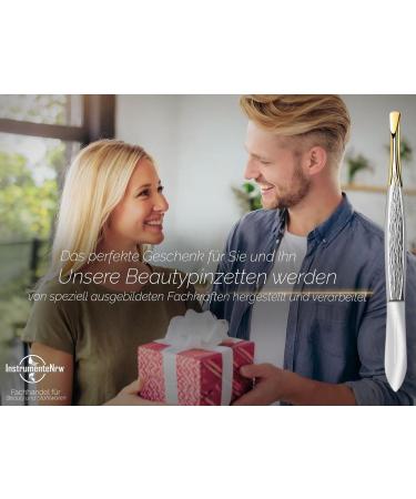 German Plucking Tweezers - Premium Eyebrow & Facial Hair Tweezette for Men & Women | Cranked & Gilded Design - Buy Online on GoSupps.com