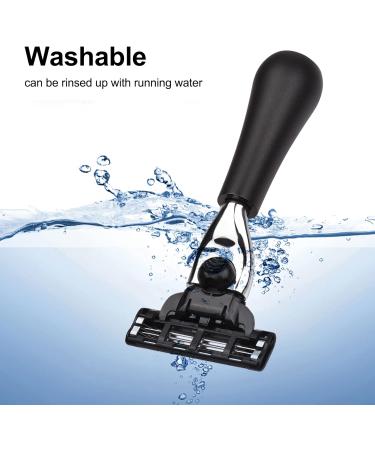 Xiaoxin Portable Metal Razor with PU Storage Bag | 3-Blade Washable Manual Mustache Removal Tool - Safety Bar Design for Perfect Grooming - Buy Online on GoSupps.com