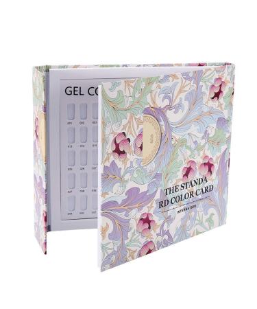 ZJchao Nail Presentation Book 2 Types of Nail Color Display Board Books Nail Polish Color Display Card Board (Card Book