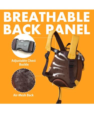 NOHOO Toddler Backpack Leash - Mini Cute Cartoon Animal Waterproof Travel Book Bag for Boys Girls 2-6 Years (Lion) - Buy Online on GoSupps.com