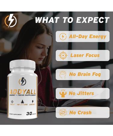 Precium Nutrition AddyAll XR Focus & Energy Supplement - Brain Booster - 30 Day Supply - Buy Online on GoSupps.com