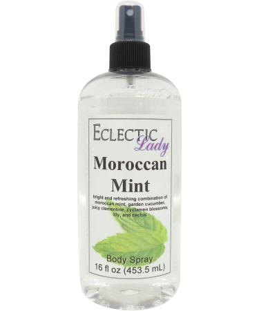 Moroccan Mint Body Spray (Double Strength) 16 ounces Body Mist for Women with Clean Light & Gentle Fragrance Long Lasting Perfume with Comforting Scent for Men & Women Cologne with Soft Subtle 16 Fl Oz (Pack of 1)