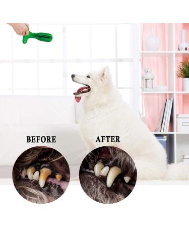Bestbuy Dog Toothbrush Stick-Puppy Dental Care Brushing Stick Effective Doggy Teeth Cleaning Massager Rubber Bite Resistant Chew Toys for Dogs - Buy Online on GoSupps.com