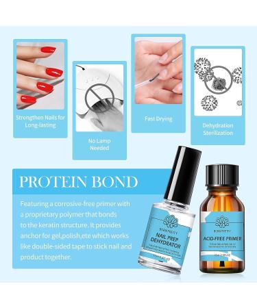 Born Pretty Natural Nail Prep Dehydrate and Bond Primer Gift Set - 15ml Acid-Free Dehydrator for Acrylic, Gel, and UV Gels - Fast Drying, Superior Bonding Agent - Buy Online on GoSupps.com